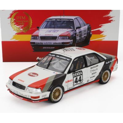 WERK83 AUDI QUATTRO V8 TEAM SCHMIDT MOTORSPORT TECHNIK N 44 WINNER DTM SEASON 1990 HANS JOACHIM STUCK - WHITE GREY RED 1/18