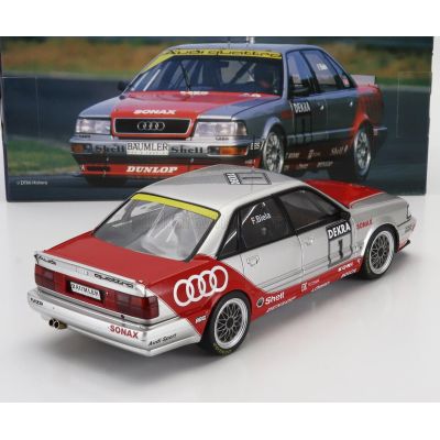 WERK83 AUDI QUATTRO V8 TEAM AZR N 1 DTM SEASON 1992 FRANK BIELA - SILVER RED 1/18