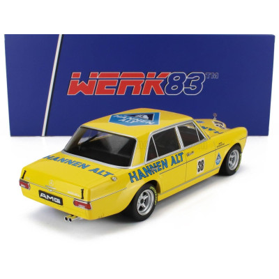 WERK83 MERCEDES BENZ 300 SEL 6.8 TEAM HANNEN ALT N 38 HOCKENHEIM 1971 HANS HEYER - YELLOW 1/18