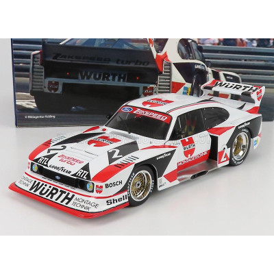 WERK83 FORD ENGLAND CAPRI GR.5 WüRTH N 2 DRM CHAMPION 1981 KLAUS LUDWIG - WHITE RED BLACK 1/18