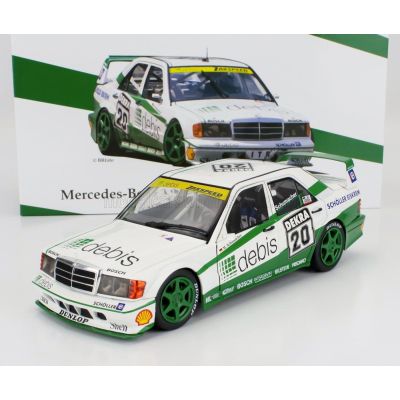 WERK83 MERCEDES BENZ 190E EVO2 TEAM ZAKSPEED RACING N 20 NORISRING RACE DTM 1991 MICHAEL SCHUMACHER - WHITE GREEN 1/18