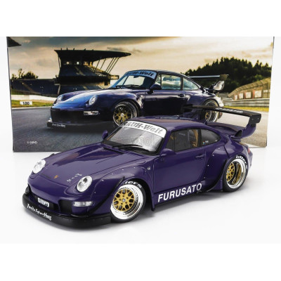 WERK83 PORSCHE 911 993 RWB RAUH-WELT FURUSATO COUPE 1995 - PURPLE 1/18