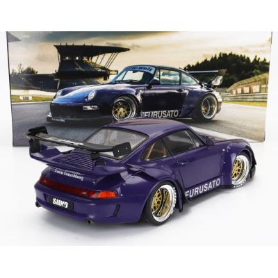 WERK83 PORSCHE 911 993 RWB RAUH-WELT FURUSATO COUPE 1995 - PURPLE 1/18