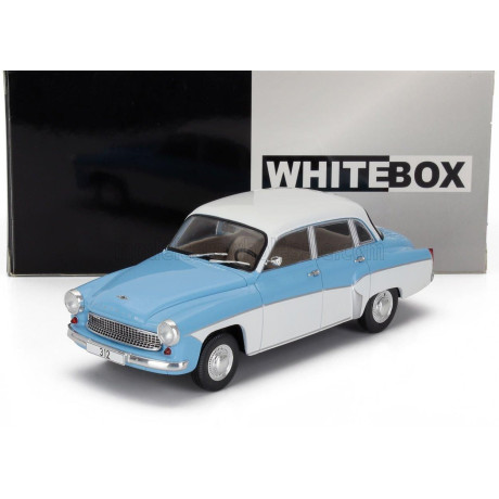 WHITEBOX WARTBURG 312 1965 - LIGHT BLUE WHITE 1/24