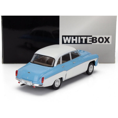 WHITEBOX WARTBURG 312 1965 - LIGHT BLUE WHITE 1/24