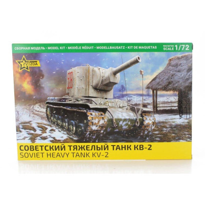 ZVEZDA TANK KV-2 SOVIET HEAVY TANK MILITARY 1945 1/72