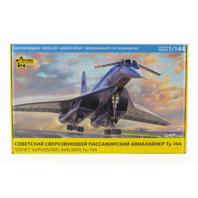 ZVEZDA TUPOLEV TU-144 SOVIET SUPERSONIC MILITARY AIRLINER 1968 1/144