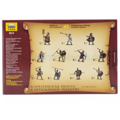 ZVEZDA FIGURES CARTHAGENIAN INFANTRY 1/72