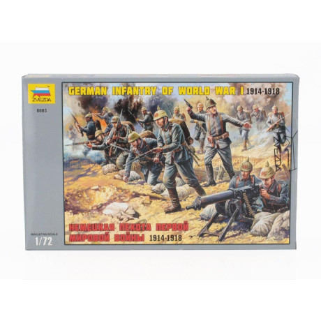 ZVEZDA FIGURES SOLDIER GERMAN INFANTRY OF WORLD WAR I 1/72