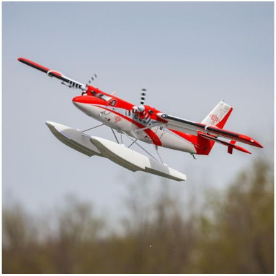 E-flite DHC-6 Twin Otter 1.4m AS3X+ SAFE Select BNF Basic, plováky