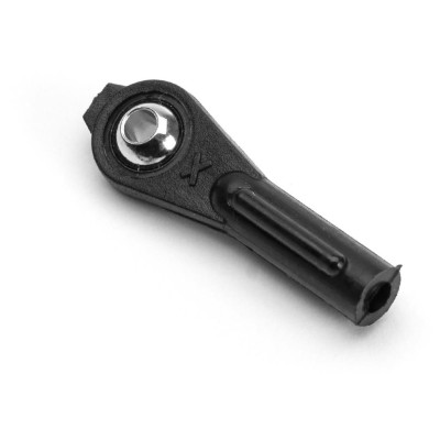 Plastový kloubek M2,5 s poniklovanou kuličkou a vrtáním 2,0mm, 5 ks.