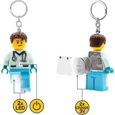 LEGO svítící klíčenka - Iconic Zdravotní bratr