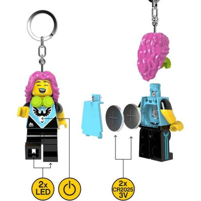 LEGO svítící klíčenka - Hráčka videoher