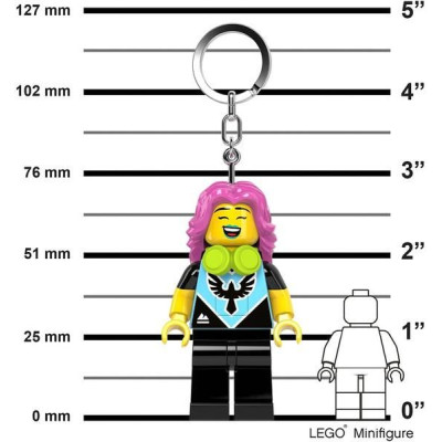 LEGO svítící klíčenka - Hráčka videoher