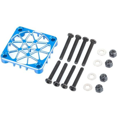 WorksTeam Hliníková mřížka pro 30mm ventilátory - modrá