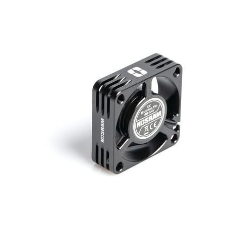 NOSRAM Hliníkový HighRev. ventilátor pro regulátory 30x30x10mm - 1S/2S - ESC konektor