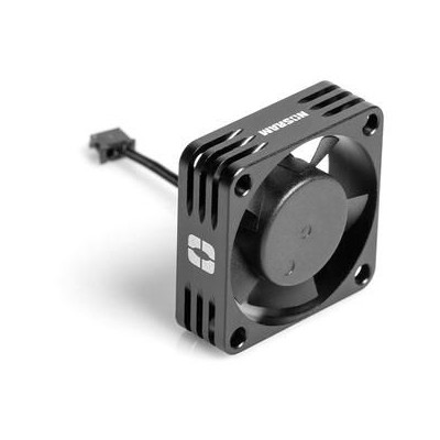 NOSRAM Hliníkový HighRev. ventilátor pro regulátory 30x30x10mm - 1S/2S - ESC konektor