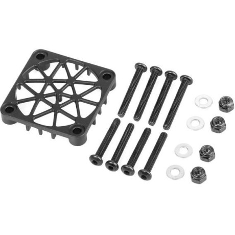 NOSRAM Hliníková mřížka pro 30mm ventilátory - černá