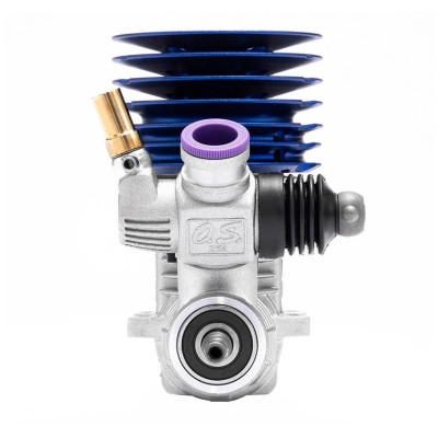 OS MAX R21 V2 samotný motor (stříbrná verze s modrou hlavou)