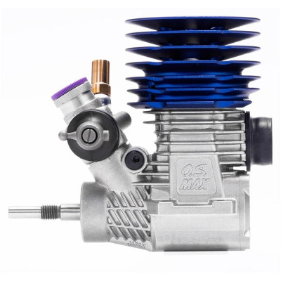 OS MAX R21 V2 samotný motor (stříbrná verze s modrou hlavou)