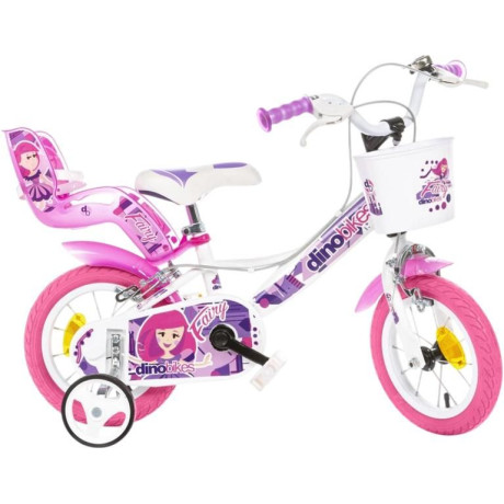 DINO Bikes - Gyerekbicikli 12" Tündérfehér