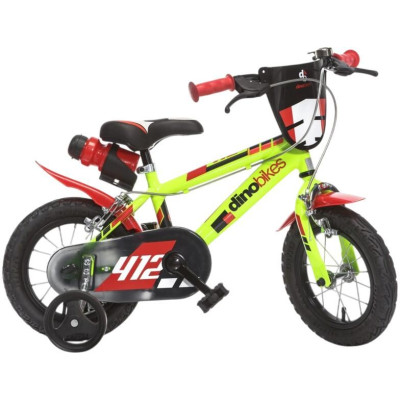 DINO Bikes - Gyerekbicikli 12" zöld/fekete