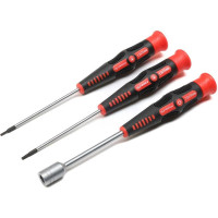 Dynamite® Startup Tool - ideális RC autómodellek vagy egyéb berendezések karbantartásához és szervizeléséhez. Megfizethető készlet egy praktikus tokban, kifejezetten az ARRMA® GROM és Losi® NASCAR modellekhez tervezve. Csavarhúzókat tartalmaz - 1x 1,5 mm-es imbusz, 1x 2 mm-es imbusz, 1x 7 mm-es hatszögletű dugókulcs.