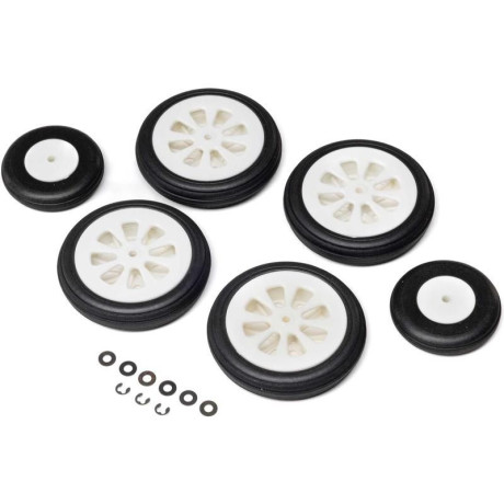 E-flite kerékszett: Airbus A320neo 1,5 m-es utasszállító repülőgép 64 mm-es EDF sugárhajtású