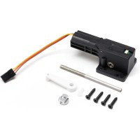 Az Airbus A320neo 1,5 m-es repülőgép RC modelljének alkatrésze: behúzható orrfutómű - mechanikus egység.