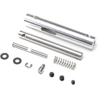 Az Airbus A320neo 1,5m távirányítású modelljének alkatrésze: orrfutómű. Rugós mechanizmus kerekekhez való tengellyel, rögzítőkapoccsal és állítócsavarokkal.