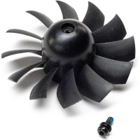 E-flite ventilátor rotor: 64 mm-es, 12 lapátos. Maga a rotor M3x9 mm-es rögzítőcsavarral van rögzítve. Alkatrész E-flite RC repülőgép modellekhez.