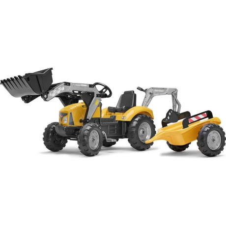 FALK - SuperBuilder pedálos traktor rakodóval, kotrógéppel és iparvágánnyal
