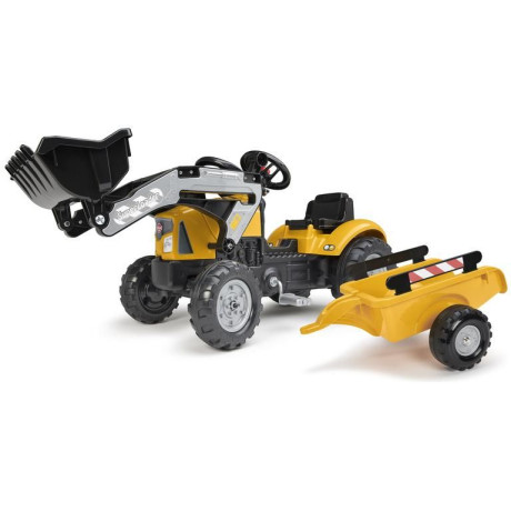 FALK - Super Builder pedálos traktor rakodóval és burkolattal
