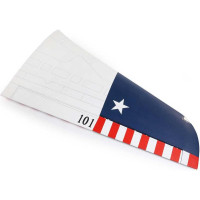 Hangar 9 Hawk/T-45 140-160N távirányítású modellrepülőgép alkatrésze: jobb szárny, csűrőkkel és fékszárnyakkal. Ragasztott fólia.