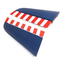 Alkatrész a Hangar 9 Hawk/T-45 140-160N távirányítású modellrepülőgéphez: vízszintes vezérsík. Bal és jobb vízszintes vezérsík magasságállítóval. Fólia felhelyezve.