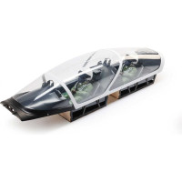 Hangar 9 Hawk/T-45 140-160N távirányítású modellrepülőgép alkatrész: kabin pilótafülkével. Komplett, pilótafigurákkal együtt.