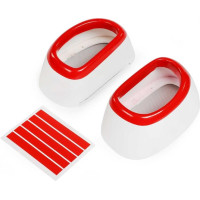 Hangar 9 Hawk/T-45 140-160N RC modellrepülőgép alkatrész: szívónyílások, tartozékok. Bal és jobb oldali lakkozott szívónyílás hálóval.