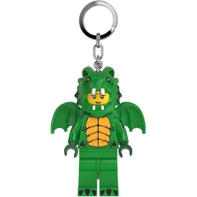 LEGO világító kulcstartó - Zöld sárkány
