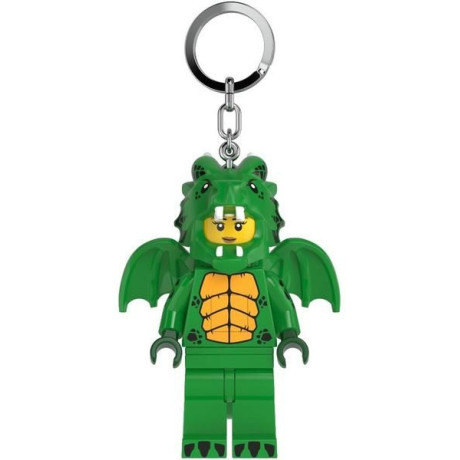 LEGO világító kulcstartó - Zöld sárkány