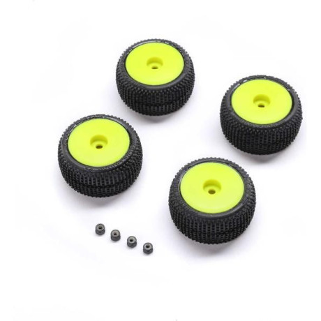 Pro-Line kerék Blockade gumikkal, sárga tárcsa (4): Micro-T