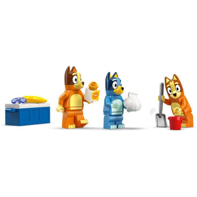 LEGO Bluey - Bluey a rodinný výlet autem na pláž