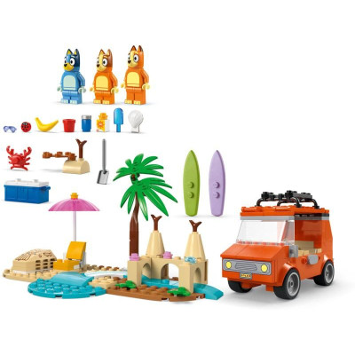LEGO Bluey - Bluey a rodinný výlet autem na pláž