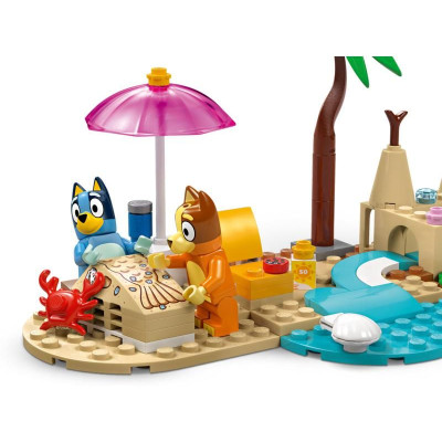 LEGO Bluey - Bluey a rodinný výlet autem na pláž