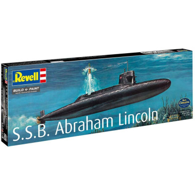 Plastic ModelKit ponorka 05185 - S.S.B. Abraham Lincoln with Interior (1:253)