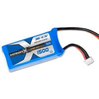 LiPo akkumulátor készlet ManiaX 45/90C terhelhetőségsel, töltés 1-3C, max. 5C. Három cellás 3S 11.1V 1500 mAh, méretek: 75x34x29mm, súly: 152g, XT60 + JST-XH szerviz csatlakozó.