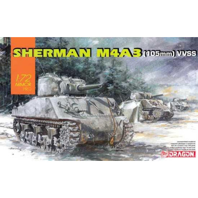 Model Kit tank 7569 - Sherman M4A3 (105mm) VVSS (1:72)