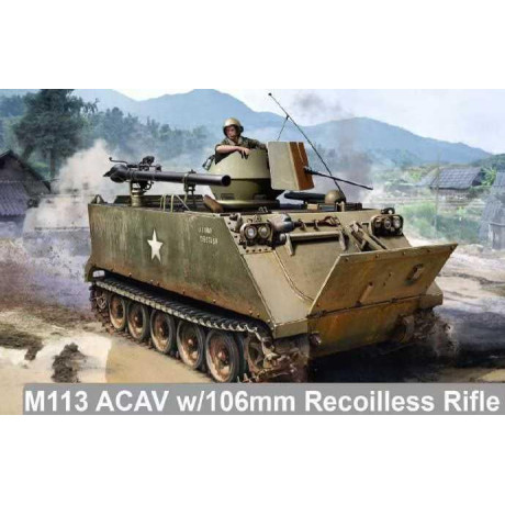 Model Kit military 3575 - M113  ACAV w/106mm RECOILLESS RIFLE (1:35)