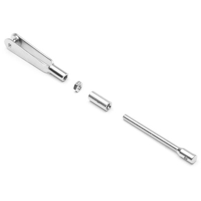 Vidlička kovová M2 s ocelovou spojkou pro ocelový drát, 4 ks.