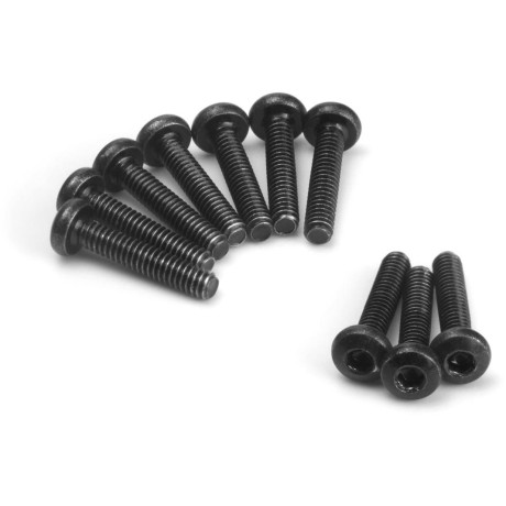 Imbusové šroubky s kulatou hlavou M2x10mm (10 ks)