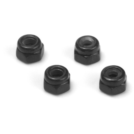 Samojistící matky M2 (černé/4 ks)